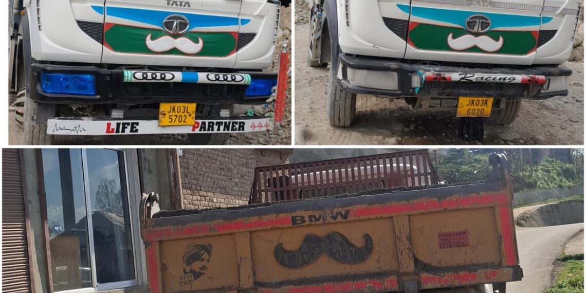 3 vehicles seized in Pulwama for illegal extraction and transportation of minerals , Cases registered: Police