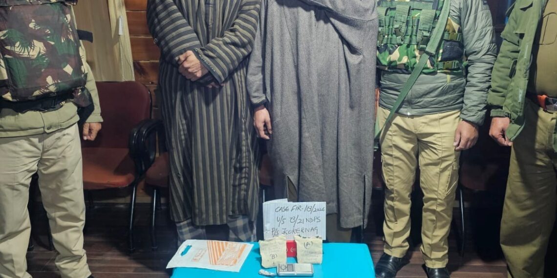 Two Arrested with Contraband in Anantnag: Police