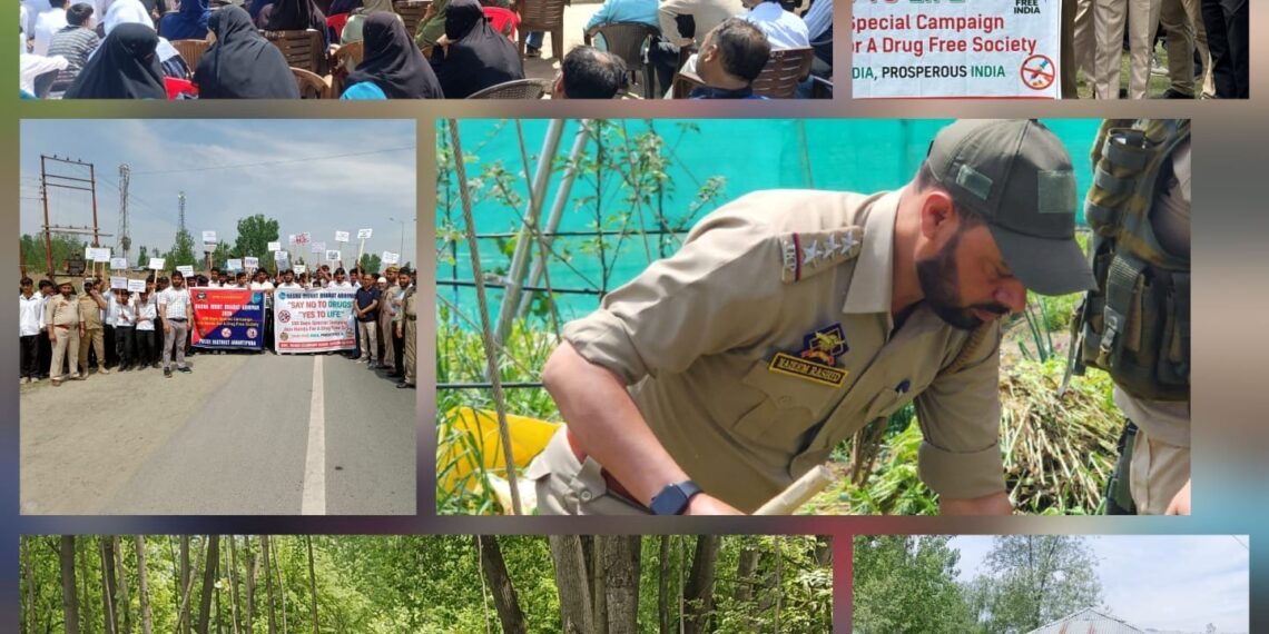 Police organises Multi-pronged anti-drug campaign across Sopore