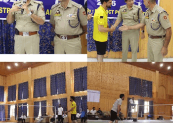 Police organises badminton tournament in Anantnag