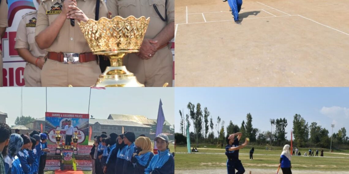 Police Hosts Grand Tennis Ball Cricket Tournament for Girls In Pulwama