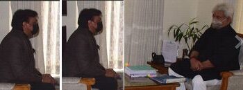 Political leader, Member DDC Srinagar call on LG in Jammu