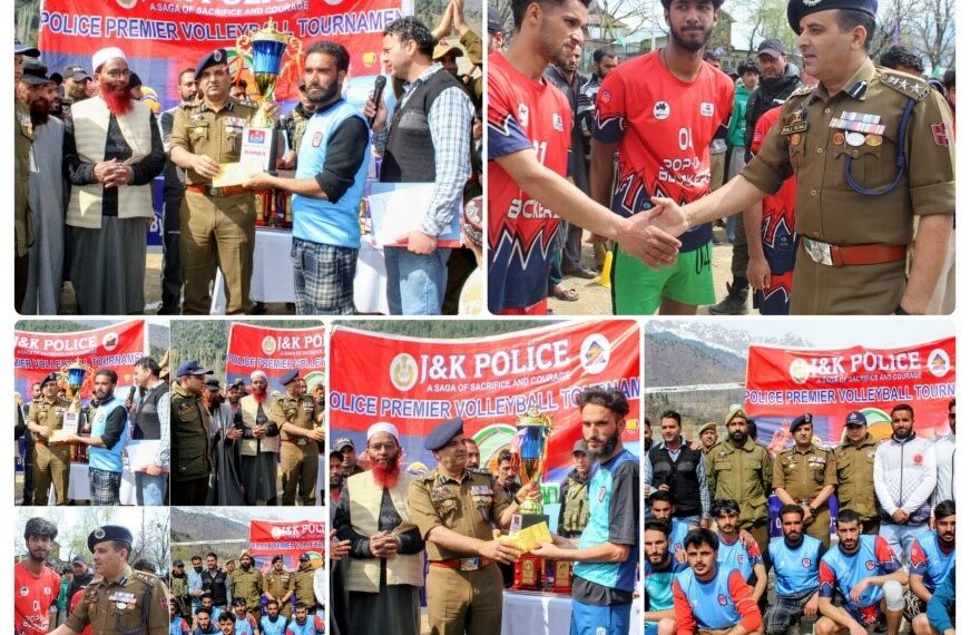 Police Martyrs Volleyball Tournament concludes in Ganderbal