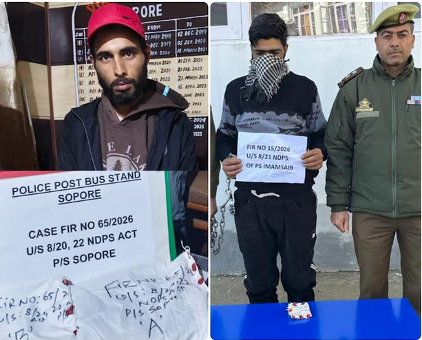 2 drug peddlers arrested, contraband/ psychotropic substances recovered: Police