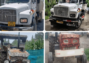 Four Vehicles Seized For Illegal Mining In Kunzer: Police