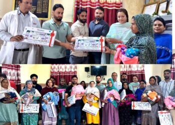 SWD presents Baby Kits to Newly Born Baby Girls at Distt Hospital Poonch
