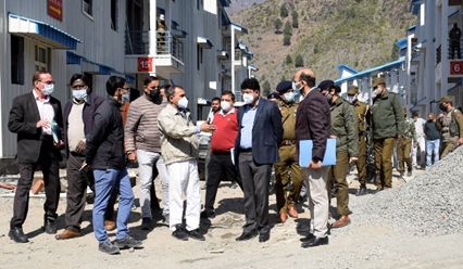 Pr Secy to LG visits Ramban, Inspects progress on SASB’s Yatri Niwas at Chanderkote