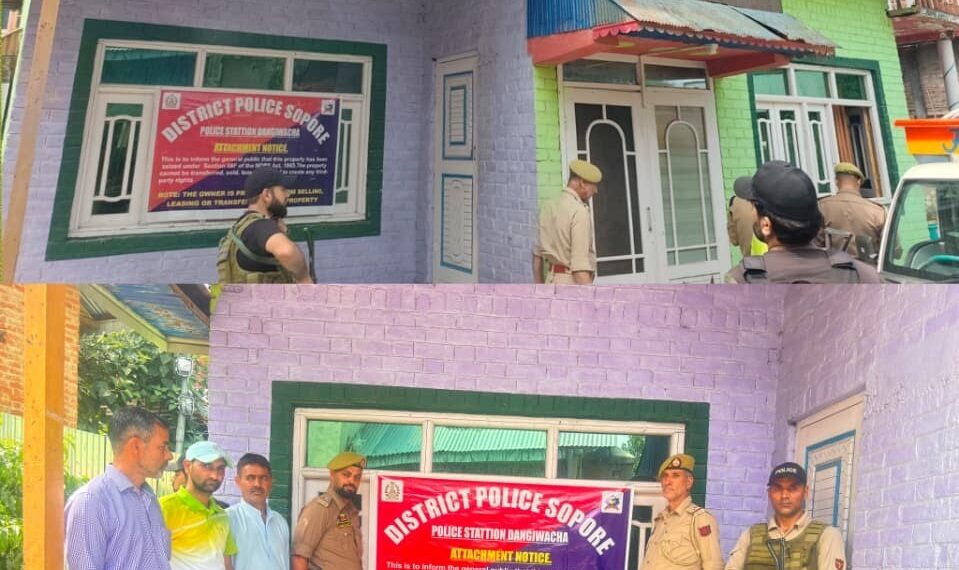 ₹30 Lakh Property Of Drug Peddler Attached In Sopore: Police
