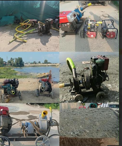 10 Motorised Pumps, One Tractor Seized For Illegal Mining In Sopore: Police