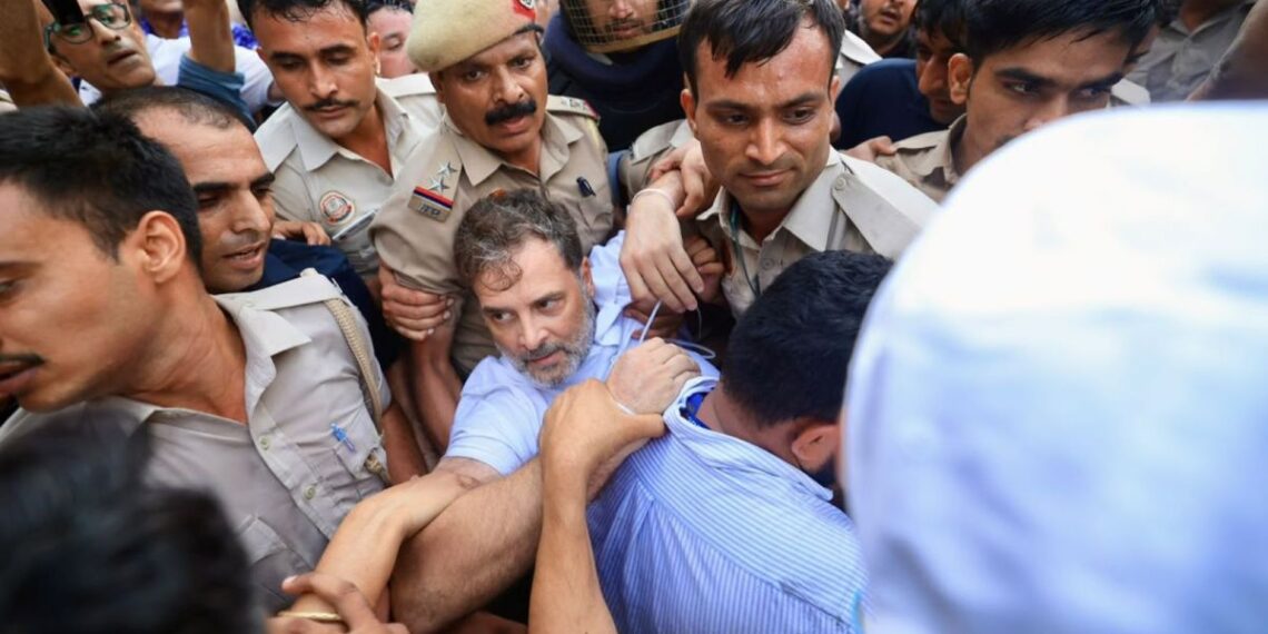 Rahul Gandhi, Priyanka detained during protest near PM’s residence; Rahul insists on three demands