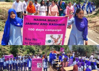 Distt admin Ramban organises Anti-Drug Awareness Padyatra at Maitra