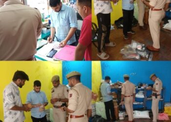 Drug Control Officer, Police inspect courier services in Ramban to curb trafficking