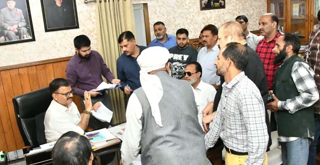 Javed Rana listens to public delegations at Civil Secretariat Jammu