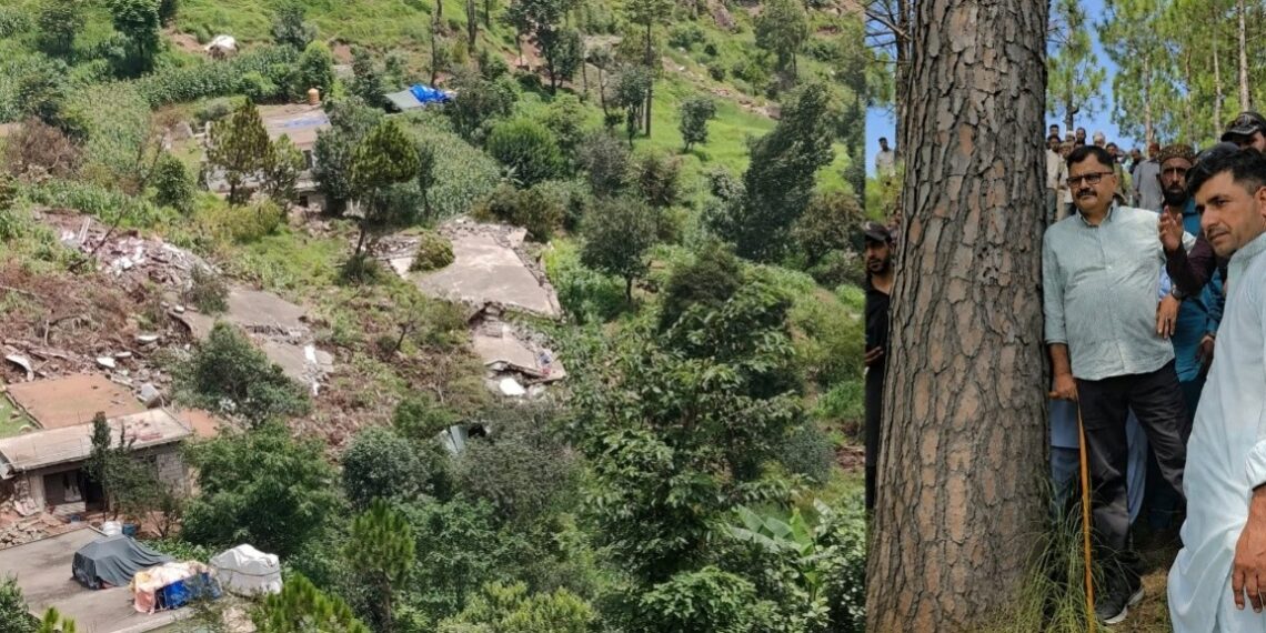 Javed Rana visits landslide-hit areas in Poonch, assures all support to affected families