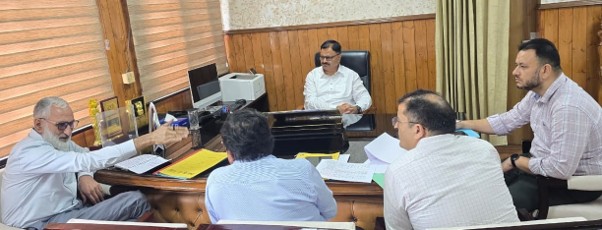 Javed Rana reviews pending verification of PMGSY works in Mendhar
