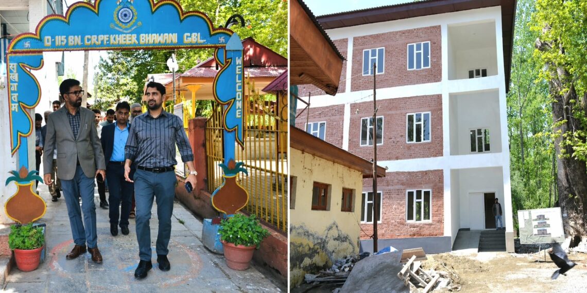 Secy RDD inspects Yatri Niwas at Kheer Bhawani, Reviews DDC Building Works