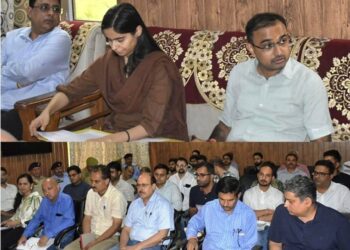 Div Com Jammu reviews Shrawan Mahotsav arrangements at Shiv Khori Shrine