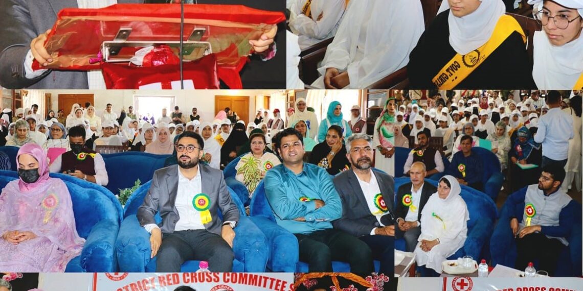 Distt Red Cross Committee Srinagar organizes programme at GGHSS Nawa Kadal