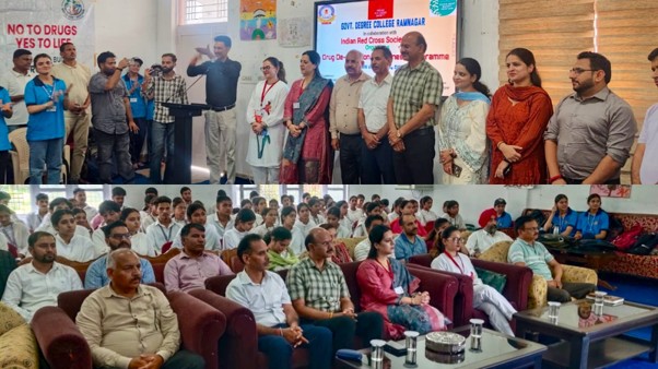 Indian Red Cross Society organises drug de-addiction awareness programme at GDC Ramnagar