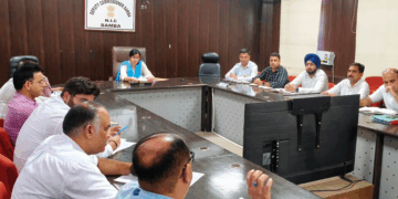 Road safety review meeting held in Samba