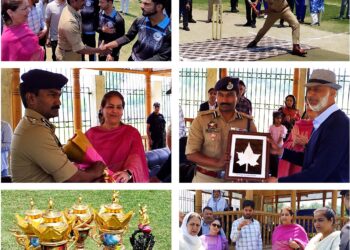 District Admin Srinagar’s Rolling Trophy for Inter-College Cricket Tournament inaugurated at S.P. College