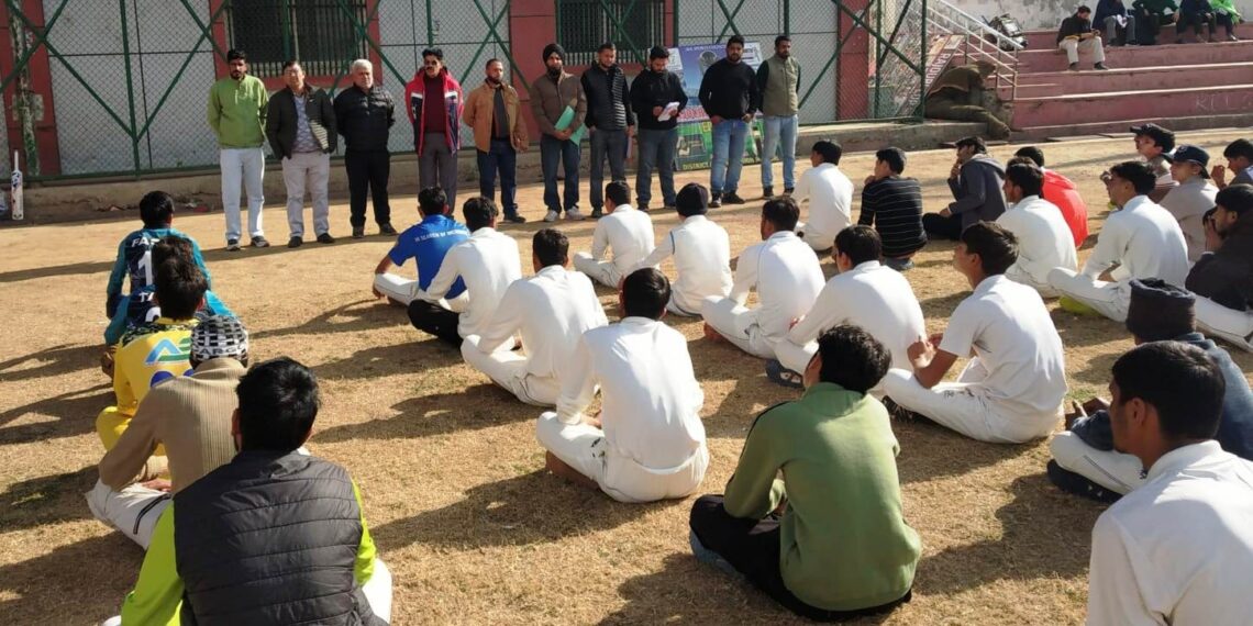 DYSS Rajouri organizes cricket trials at sports stadium