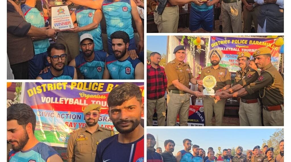 Grand finale of Police Volleyball tournament held at B’la: Syed Rumi Volleyball Club, Shrakwara clinches title