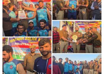 Grand finale of Police Volleyball tournament held at B’la: Syed Rumi Volleyball Club, Shrakwara clinches title