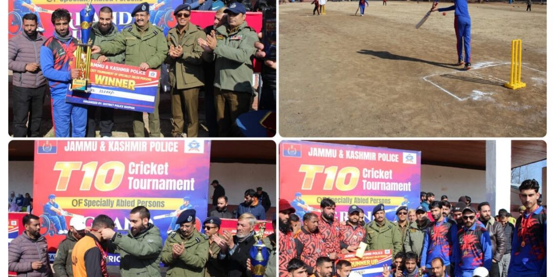 T-10 Knockout cricket tournament for specially-abled persons concluded in Shopian