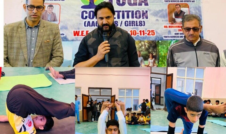 Inter-District UT Level Yoga competition inaugurated at Indoor Stadium B’la