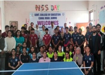 CUJ hosts Inter College Men, Women Table Tennis competition