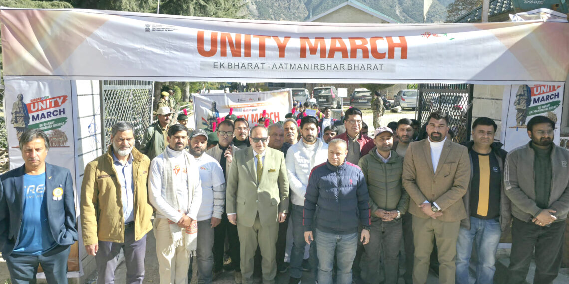 Distt Level Padyatra on Sardar@150 witnesses massive participation in Kishtwar