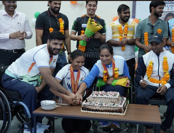 SAI Regional Centre Gandhinagar Felicitates Asian Para Games 2026 Medallists And Coaches