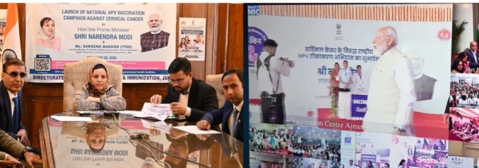 Sakeena Itoo virtually participates in nationwide launch of HPV vaccination campaign