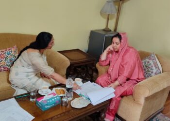 Sakeena Itoo discusses strengthening professional education opportunities across J&K with Chairperson JKBOPEE