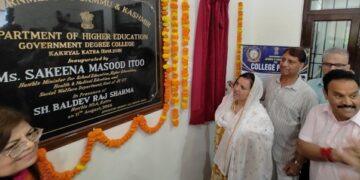 Sakeena Itoo inaugurates new GDC Katra building, assures enhanced facilities for students