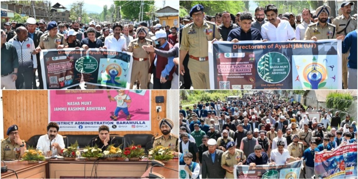 Sarmad Hafeez Flags off Mega Padyatra at Baramulla Under 100-Day Nasha Mukt J&K Campaign