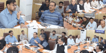 Satish Sharma reviews performance of FCS&CA, IT deptts