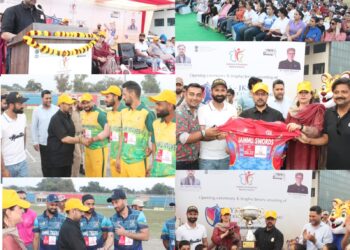 Satish Sharma inaugurates YSS–JKSC Cricket League; hails Ranji Triumph