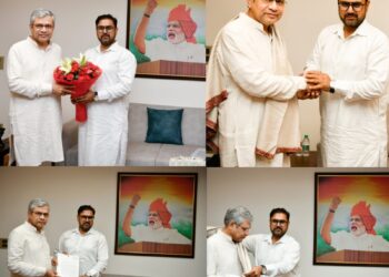 Satish Sharma meets Union Railway Minister; pitches for revival of Jammu–Rajouri–Poonch Rail connectivity project