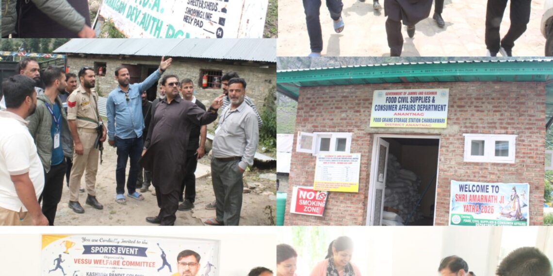 Satish Sharma visits Chandanwari, took stock of preparedness for Amarnath Yatra