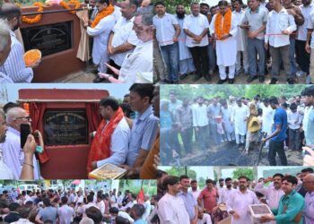 Satish Sharma inaugurates, launches development projects worth over ₹10 crore in Chhamb