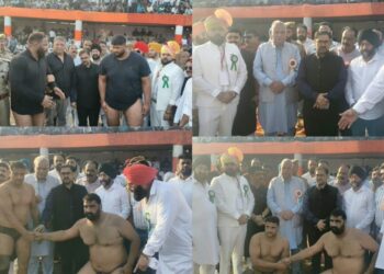 Satish Sharma witnesses Grand Dangal at R.S. Pura, Hails Wrestling Tradition