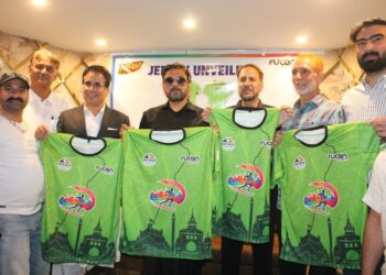 Satish Sharma, Tanvir Sadiq unveil Jersey for Khyber Run, Shahre Khaas 2026
