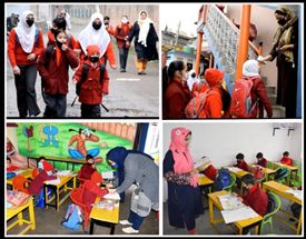 Schools reopen, teachers welcome students, Students excited, exchange greetings