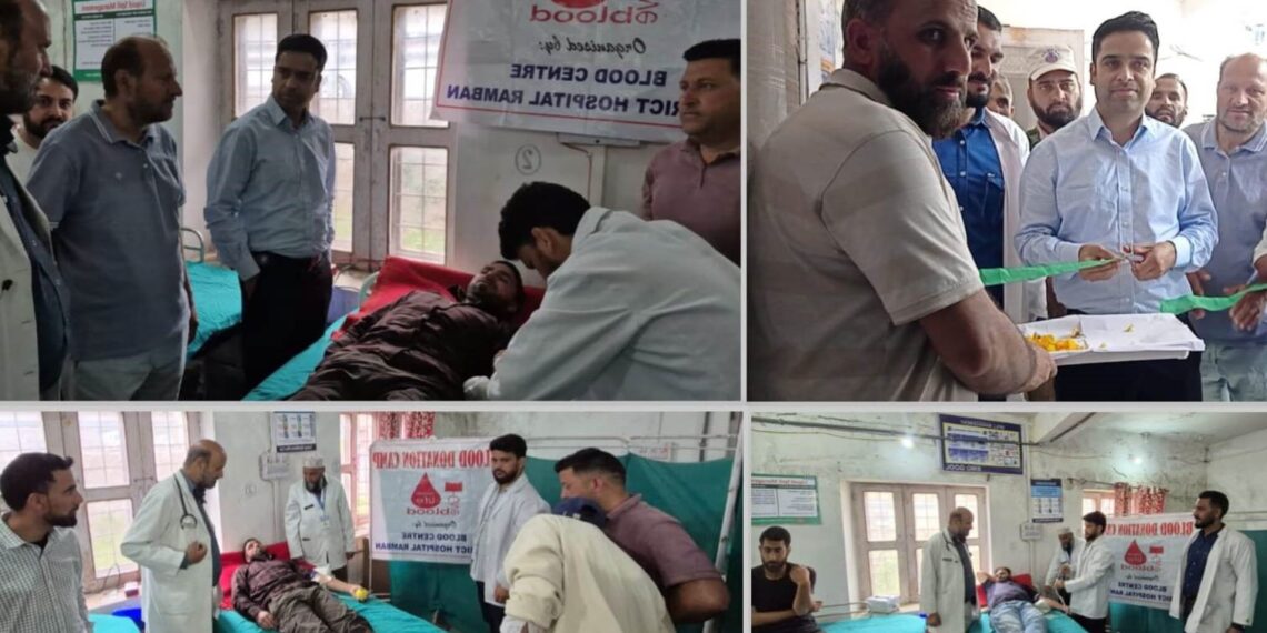 SDM Gool inaugurates Blood Donation Camp at CHC Gool