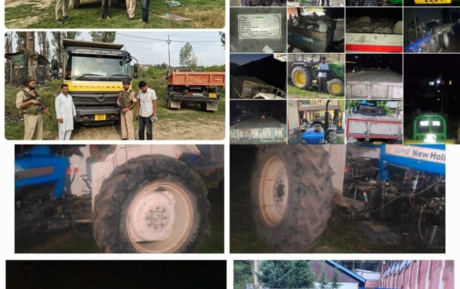 26 vehicles seized for illegal mining across Baramulla, G’bal, Shopian distts: Police