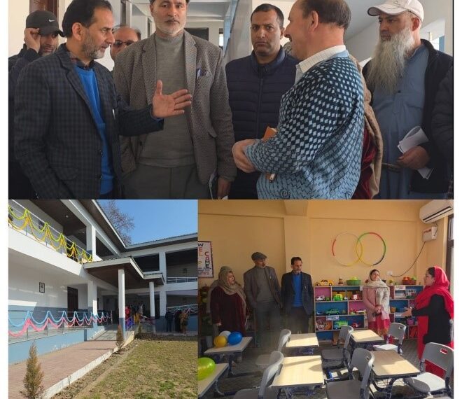 Dir SEK conducts surprise inspection at Dream School GGHSS Kothibagh, Reviews preparations for reopening