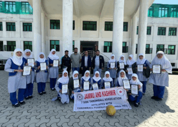 Srinagar Throwball Coaching Camp Concludes Successfully at Leeds International Academy