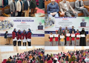 Distt admin Shopian commemorates 150 Years of ‘Vande Mataram’